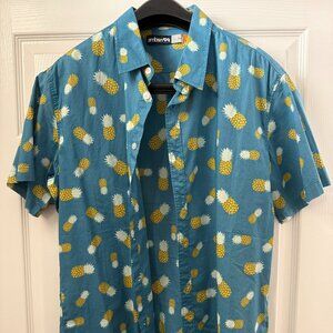 Ambsn - Pineapple Button Down Shirt